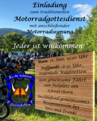 Motorradgottesdienst - wetterbedingt abgesagt