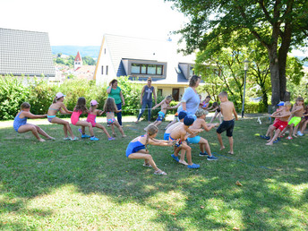 Spiel-Spaß-Nachmittag mit Kinderkino am 2. August 2022 an und in der Mensa der Gemeinschaftsschule Unterm Hohenrechberg